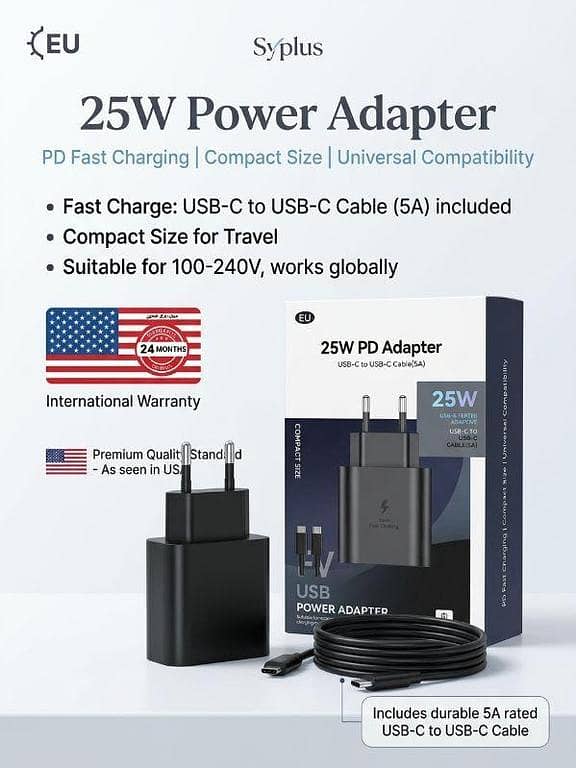 25W PD Power Adapter Charger