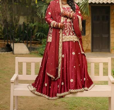 bridal dress sharara