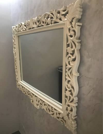 sheesham wood mirror