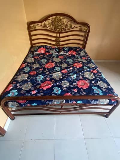IRON BED WITH MATRESS