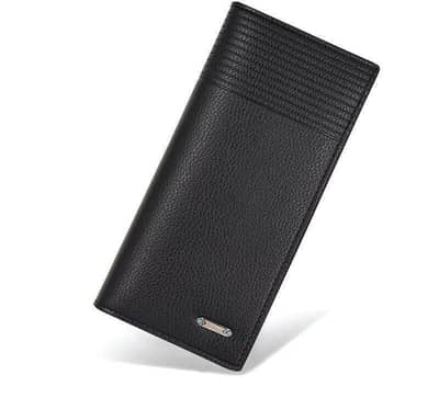 men's genuine leather wallet with stable logo