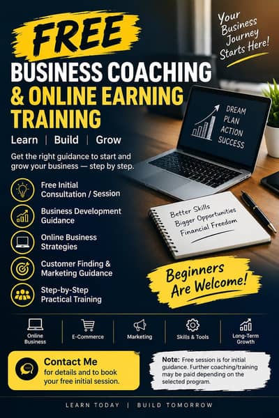 Free Business Coaching & Online Earning Training