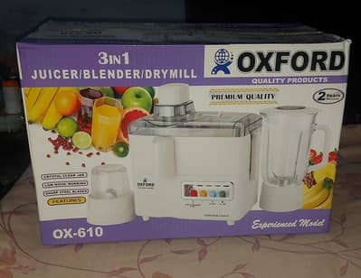 Oxford 3in1 juicer Machine ox 610 Brand New Box packed