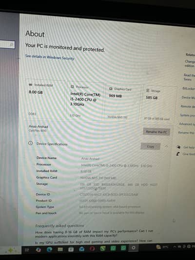 Dell Core i5 2nd Gen