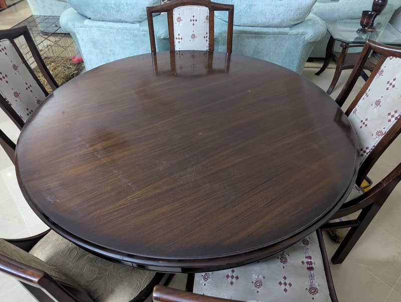 Premium solid sheesham wood dining table 1
