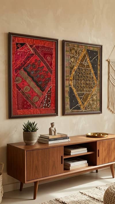 Antique Hand Embroidered Frames for sell