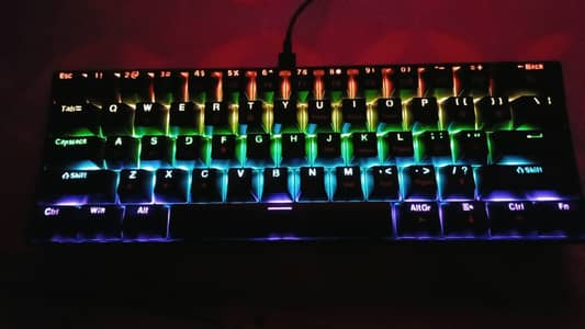 60% Compact Mechanical Gaming Keyboard | RGB Backlit | Detachable USB