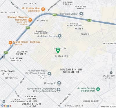 Karachi Bar Association C. H. S Sector-27/A Scheme-33 Karachi Plot For Sale