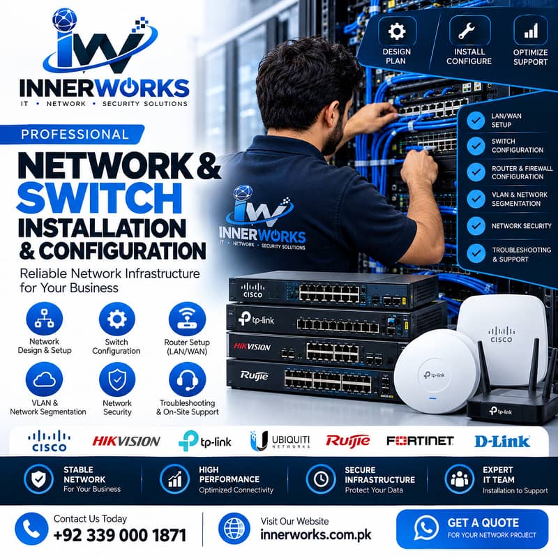 Network & Server Installation | Switch Configuration | IT Support 4