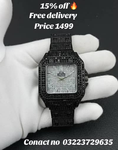 Metal chain watch