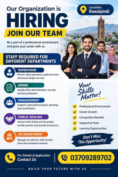Required Staff Male/Female
