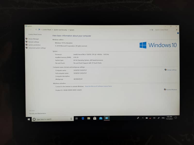 NEC window Tablet 2