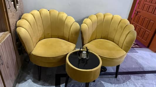 Coffe chairs and sofa combed