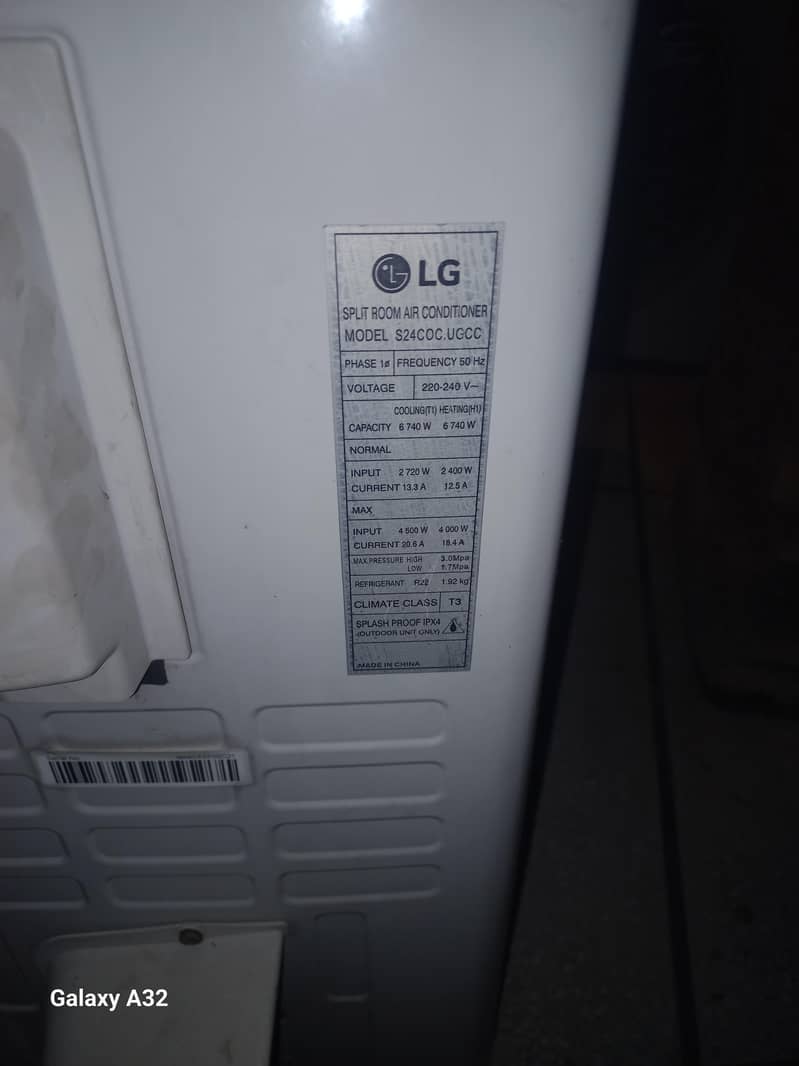 LG 2 ton split heat&cool 2