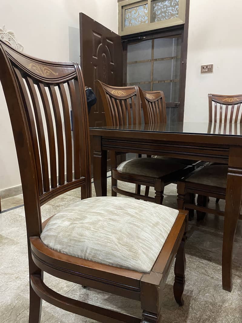 Sheesham Six Chairs Dining Table . 2