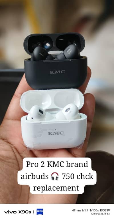 Pro 2 Airbuds KMC brand 2 day battery backup chck replacement