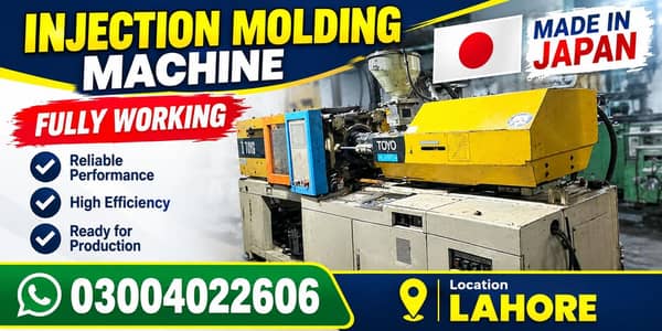 Injection Molding Machine Made in Japan – Fully Working