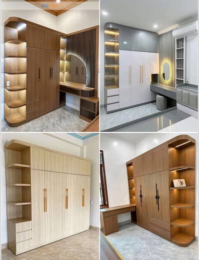 Wood work - Kichen cabinets - Media wall -Customise wardrobe