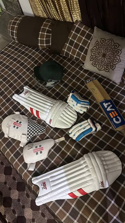 Ceat hard ball bat with full kitt