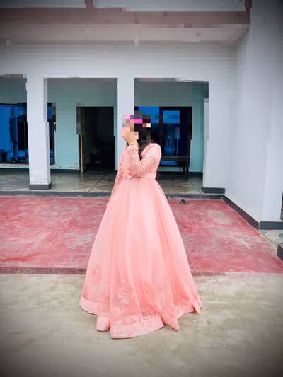 Beautiful Peach Pink Formal Maxi – Worn Once | Custom Stitched