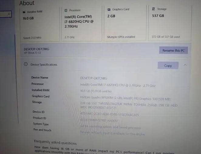 Gaming laptop 1