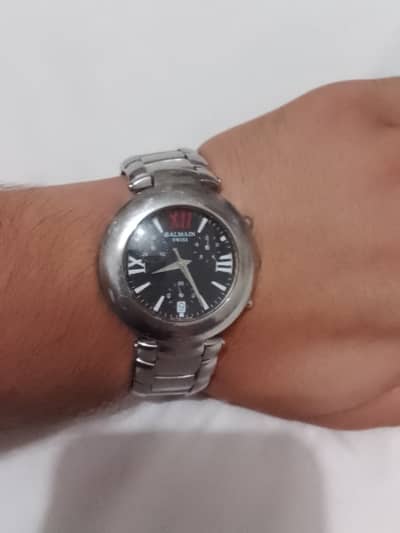 Balmain Swiss original pure stainless steel watch
