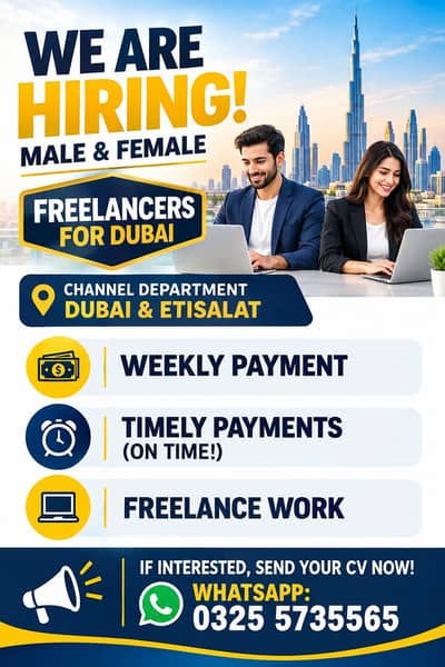 Hiring Now: DU & Etisalat Sales Agents – Dubai We’re Hiring: DU & Eti