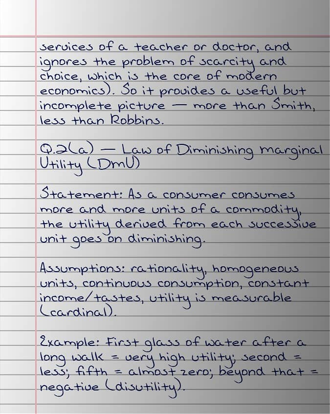 hand written assignments 0
