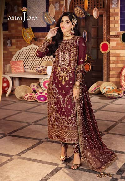 ASIM JOFA Brand Unstitched Suit