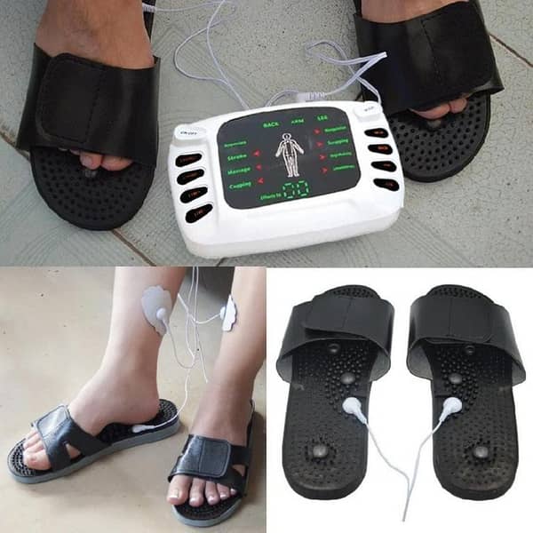 Electronic Pulse Massager - Digital Physiotherapy Machine - Stroke acupuncture slippers cupping scrapping immunotherapy Slimming Massager - Full Body Pulse Muscle Relax Massage