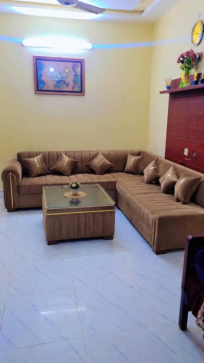 SOFA L SHAPE 7 SEATER WITH BRAND NEW TABLE OPEN STYLE 03281010987