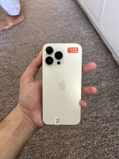 Apple iPhone 14 Pro Max 128gb jv gold color 10by10