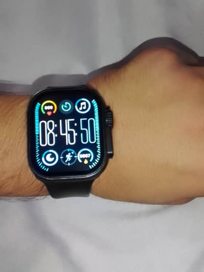 Ultra smart watch latest in 10/10 condition with 5 straps and charger