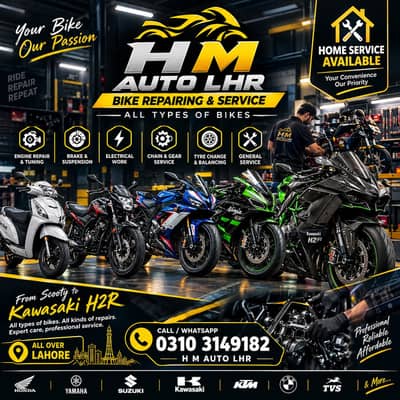 All Type Bike Repairing & Sports Bike Mechanic | Home Service Lahore