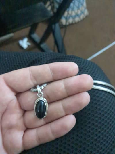 black opal 7 crt with italian chain
