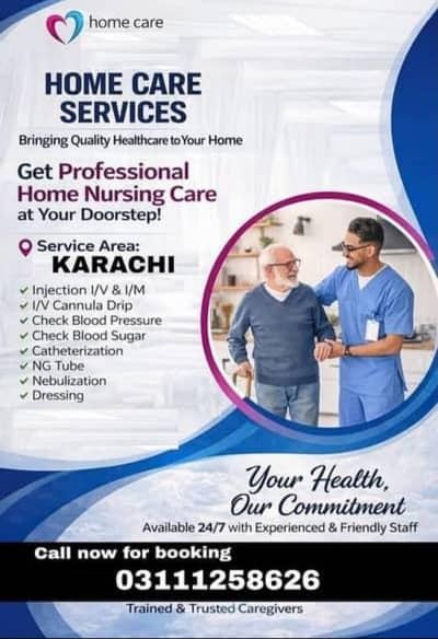 Qualified Male Nurse For Home Care, Injection
