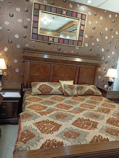 wooden bed set