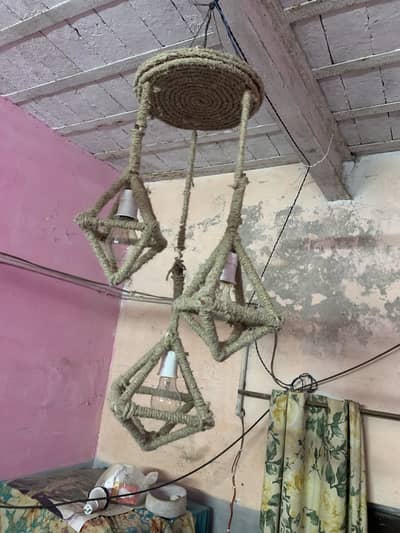 Handmade Jute Hanging Light 