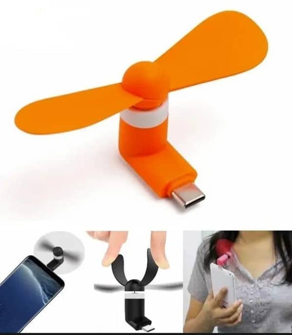 Sixonic Portable Android Mini OTG Mobile Fan For All Android Mobiles & Tablet