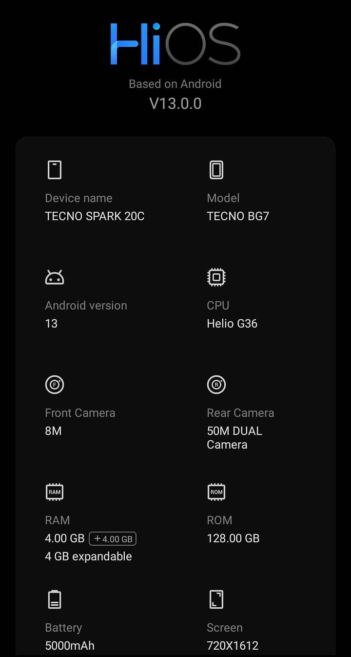 Tecno Spark 20C 1