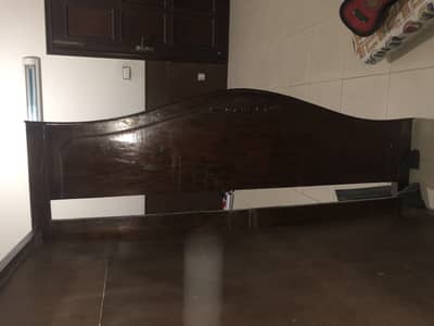 Urgent sale- keykar wood, old bed queen size.