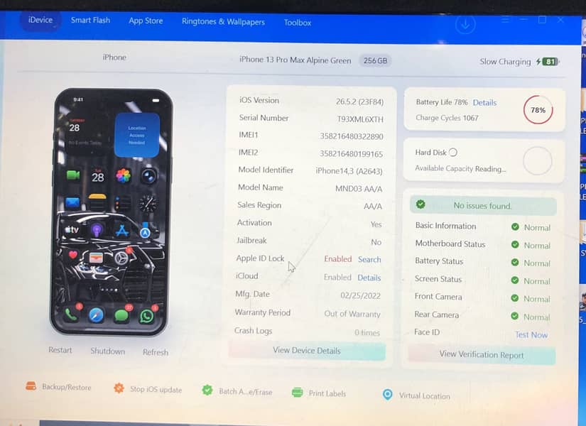 Iphone 13 pro max used 11