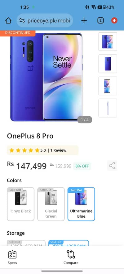 One Plus 8 Pro