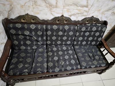 solid wood sofa set for sale 1+1+3