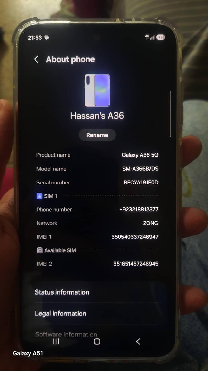 Samsung Mobile A36 2