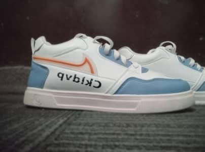 Sneakers in bran