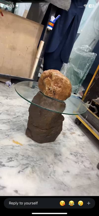 Small real stones coffe table