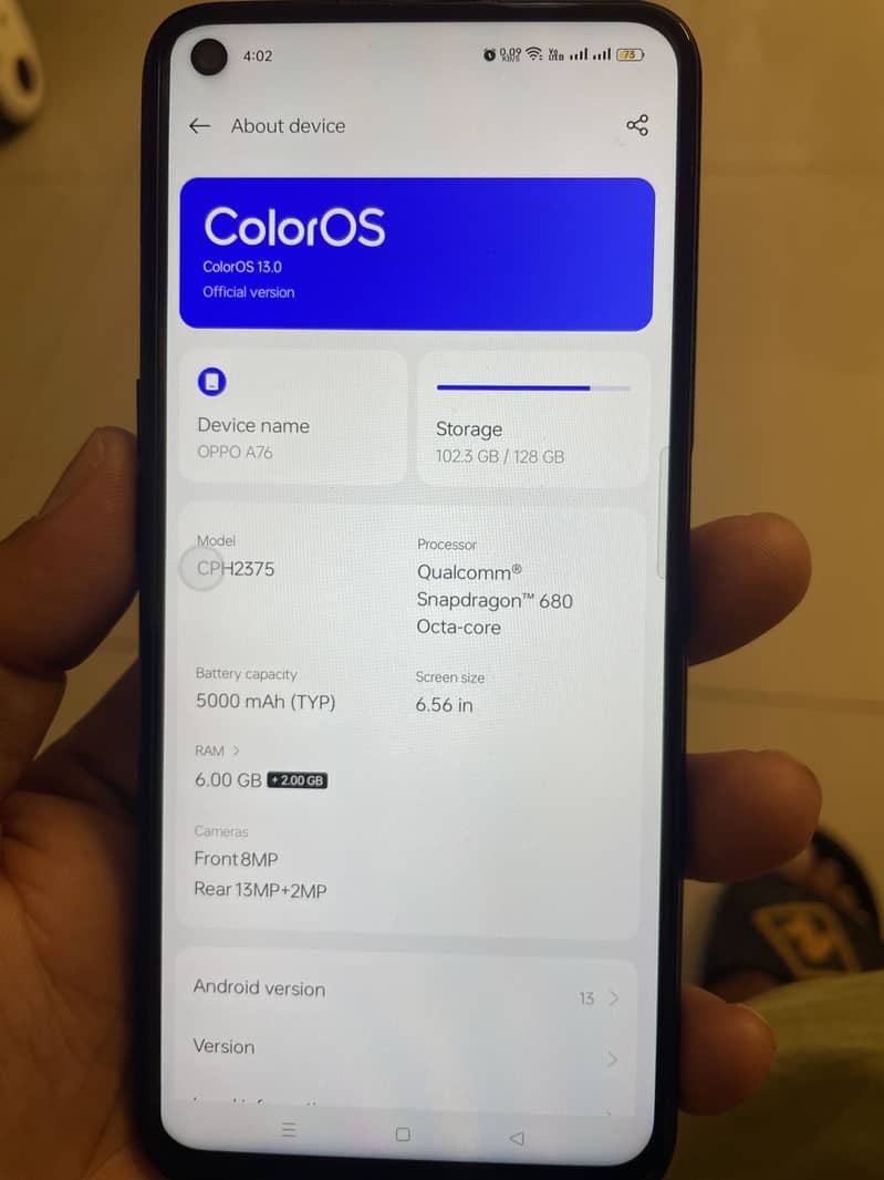 OPPO A76 7