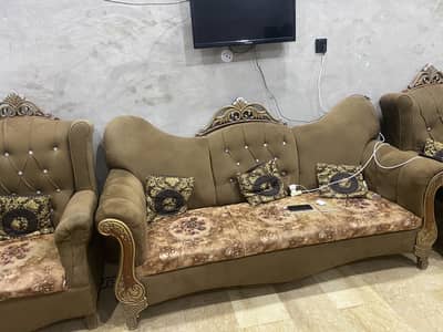 Sofa. With table set