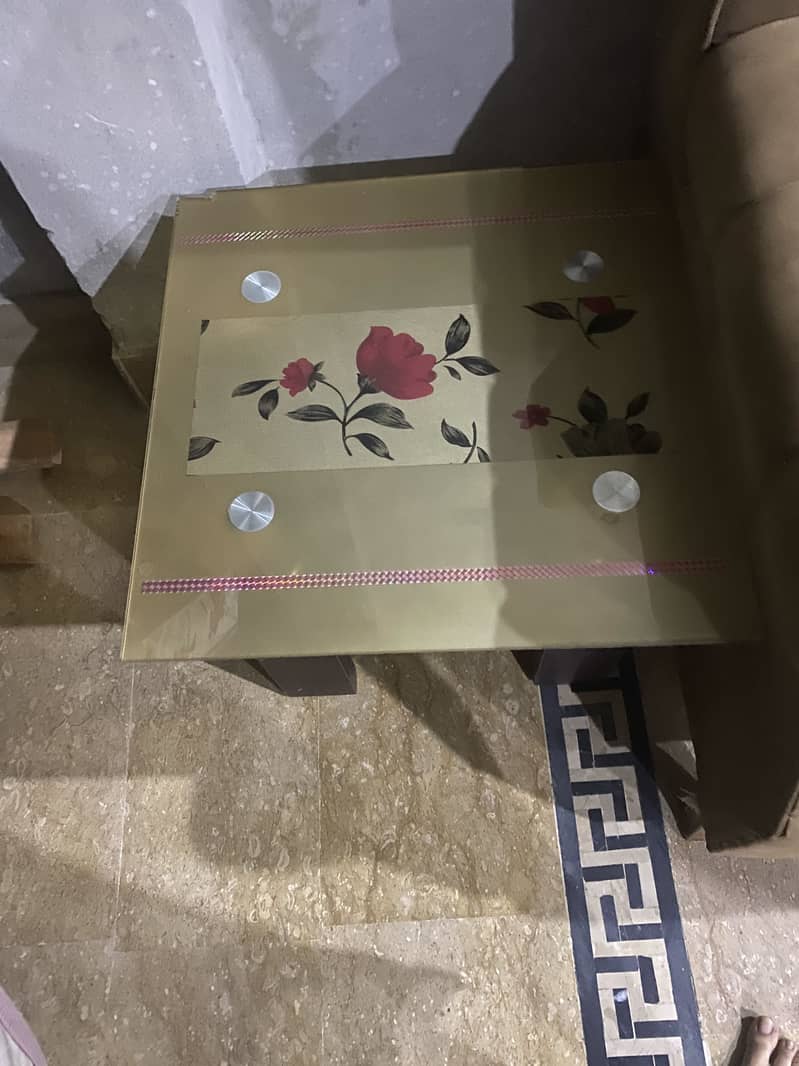 Sofa set tables 3 only 5000 2